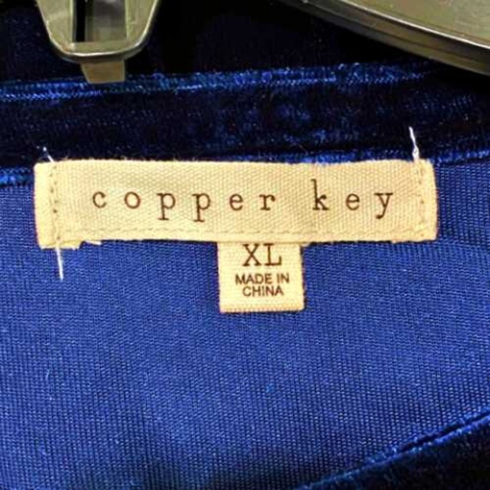 NEW Copper Key Girls Top Blouse Blue Size XL - 6X - Picture 4 of 8